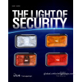 Truck trailer warning reflector side marker light